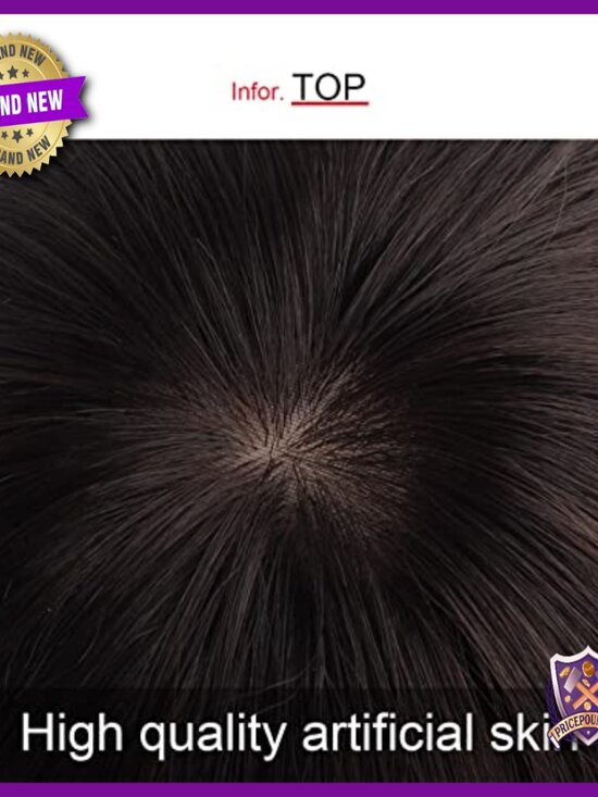 Short Bob Wig with Bangs Human Hair Blend Glueless Medical Base main image 5